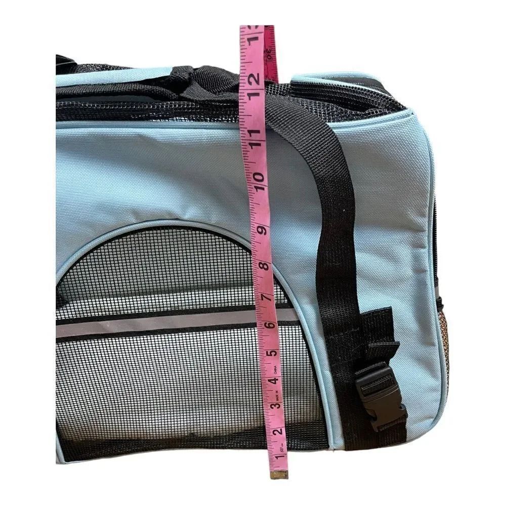 Paw & Pals Airline Approved Blue Pet Soft-Sided Carriers for Small Cats Dogs - Picture 9 of 10